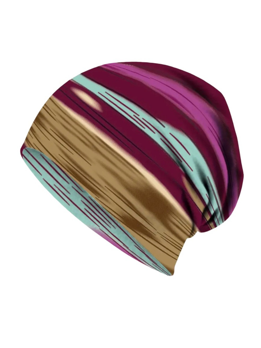 Colorful Slouchy Beanie Open Top Stretch Head Wrap Scarf Multi Use OS